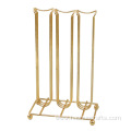 Electroplated gold capsule storage rack